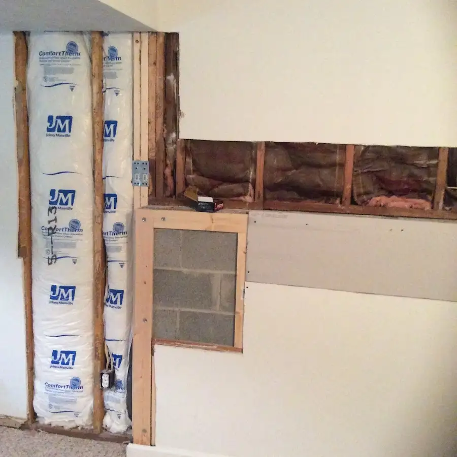 Wall insulation replacement during Contents Cleaning & Restoration in Bacliff